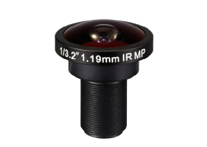 1/3.2 inch 1.19mm m12 mount mega-pixel 185 degree fisheye lens price