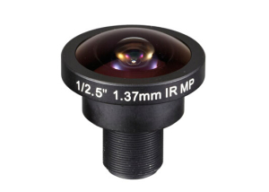 1/2.5 inch 1.37mm m12 mount 183 degree fisheye lens for cctv camera