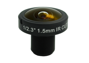 1/2.3 inch 1.5mm m12 mount megapixel 180 degree fisheye camera lens