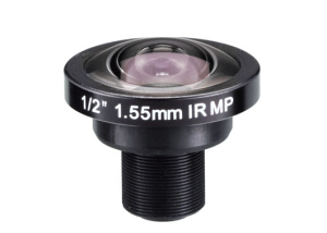 1/2 inch 1.55mm m12 mount 185 degree fisheye board lens for security camera system