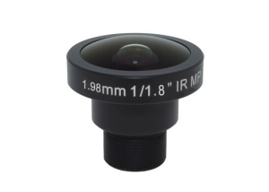 1.98mm F2.8 10mp 180 degree m12 fisheye lens