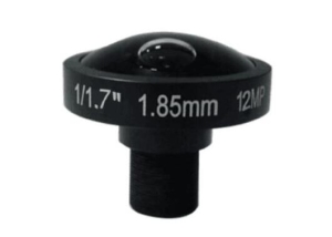 1/1.7 inch 1.85mm F2.0 12mp 4k M12 fish eye lens