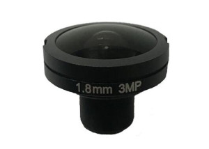 1.8mm F2.8 3mp M12 fisheye wide angle lens with IR correction