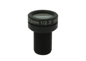 F2.4 8 mp fixed 7.2mm non distortion m12 megapixel board lens