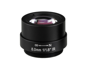 8mm fixed low distortion cs mount megapixel board lens