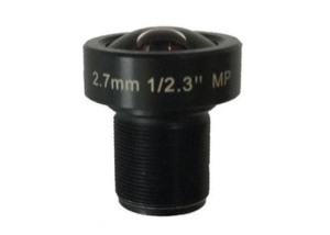 2.7mm F2.3 wide angle rectilinear low distortion lens