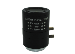 manual iris 3.3-12mm vari-focal lenses for varifocal cctv camera