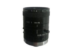 Aperture F1.4 6mm 5mp C mount industrial vision lens 1/2 inch