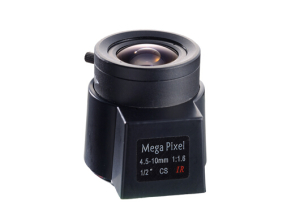 F1.6 1/2 inch 4.5-10mm cs mount DC Auto lris Megapixel varifocal camera lens for security