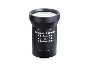 F1.6 1/3 inch 5-50mm cs mount megapixel manual iris cctv vari-focal lens