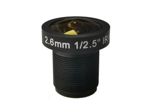 2.6mm F2.0 m12 s mount cctv board lens for 1/2.5 AR0521 sensor