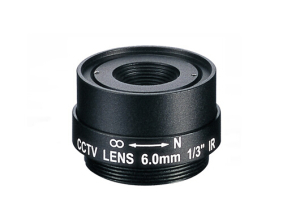 1/3 inch f1.8 6 mm cs mount fixed focal length lens