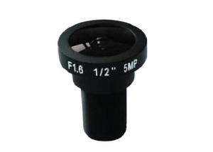 2.1mm 1/2 inch F1.6 5 megapixel m12 cheap fisheye lens