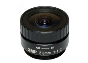 2.8mm 1:1.2 CS mount cctv monofocal lens