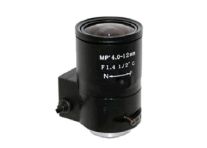 4.0-12mm F1.4 C mount cctv varifocal lens