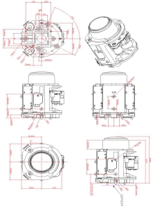 3.0-10.5mm integrated stepping motor zoom varifocal lens