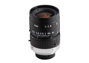 F1.4 1/2 inch 2mp manual iris c mount 6mm lens