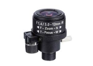 3.0-12mm M14 mount auto iris varifocal cctv camera zoom lens