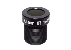 smount wide angle 2.6mm m12 cctv board lens for 1/4 inch sensor