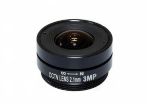 2.1mm focal length wide angle FOV 160 degree CS mount cctv lens