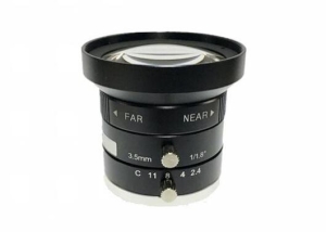 3.5mm 1/1.8 FOV 100 degree wide angle MP low distortion small C mount machine vision FA lens
